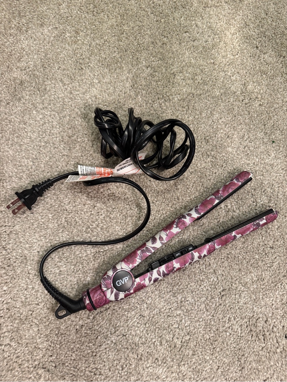 GVP Floral Purple Flat Iron Hair Straightener